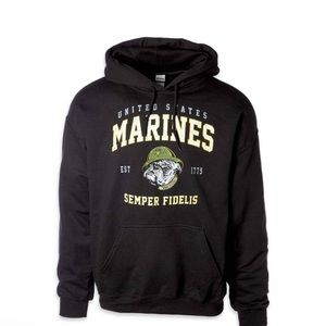 NWT Marines Vintage Mascot Hoodie